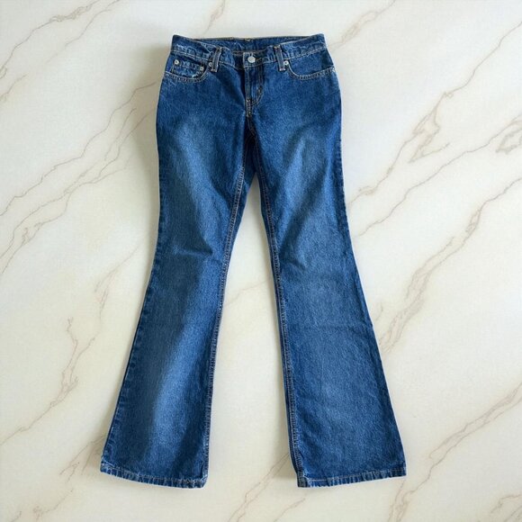 RALPH LAUREN Women's Vintage Hipster Flare Jeans Size 1/2 - Picture 1 of 11